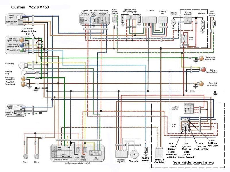 ViragoTechForum.com • View topic - XV750 Retro Style ... wiring diagram yamaha scorpio 